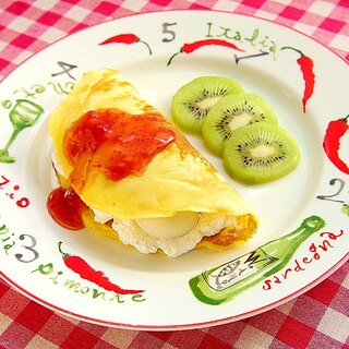 料理に見せたスイーツにみんなびっくり！ホットケーキミックスで簡単「オムライス」